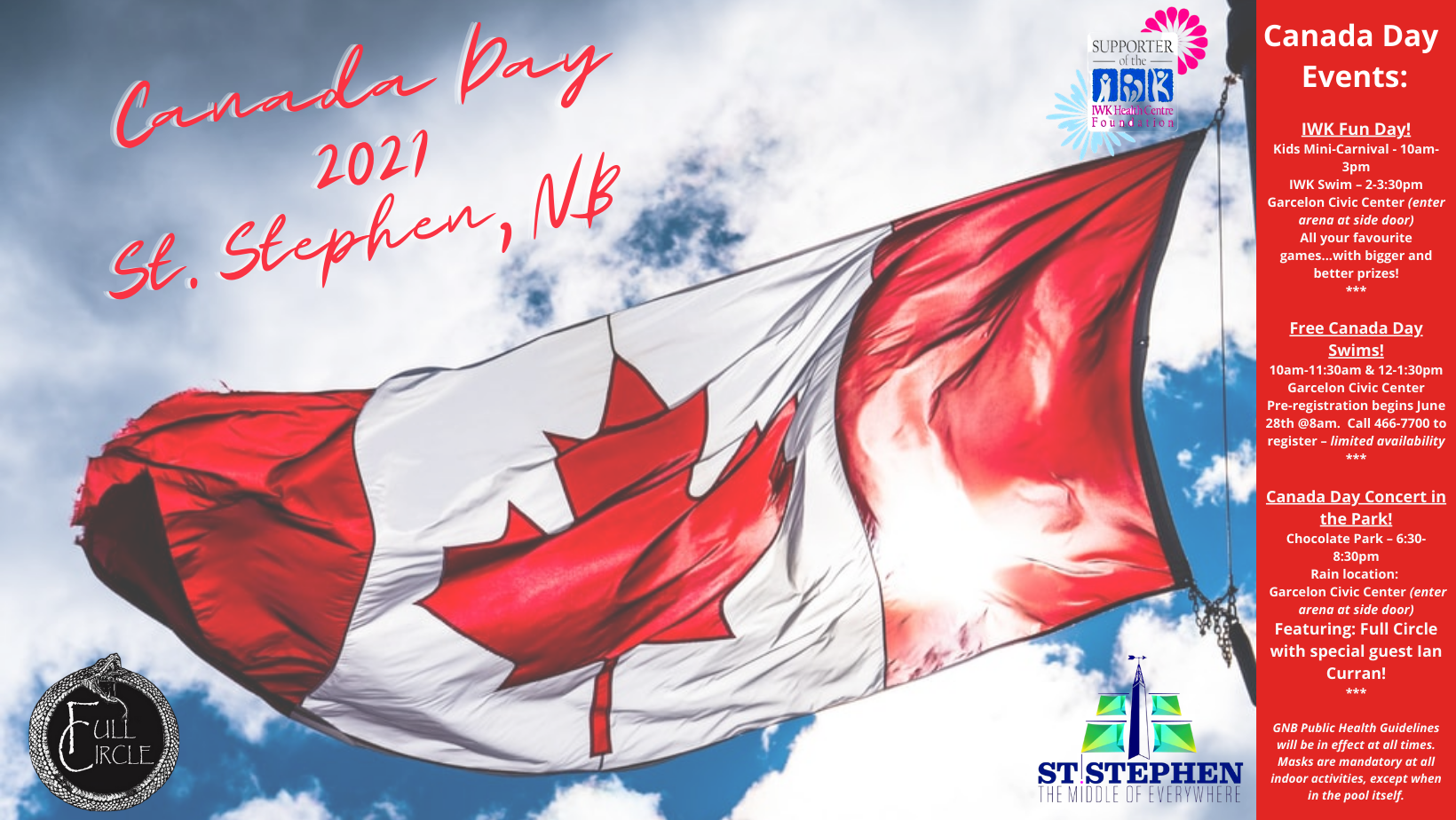 CANCELLED Canada Day 2021 St. Stephen, New Brunswick